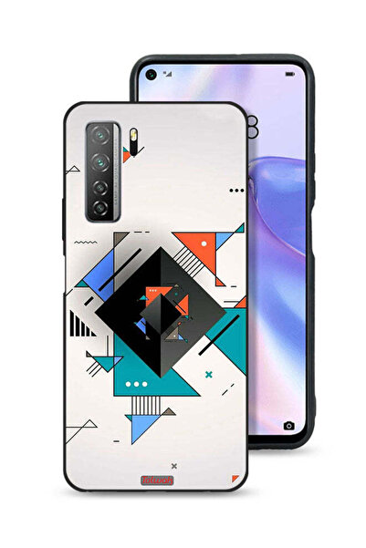 Tolwak غطاء حماية لهاتف هواوي نوفا 7 إس إي 5 جي بأشكال مربعة ومثلثة ونمط تجريدي
