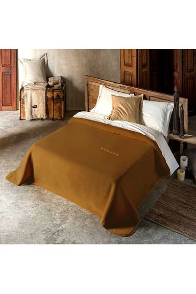 ROCHAS Plain blanket, Rochas brand, made in Spain (for two people, 220 x 240)