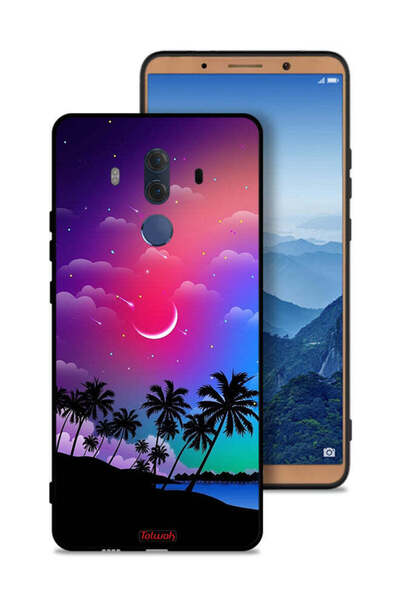 Tolwak غطاء حماية لهاتف هواوي ميت 10 برو بنقشة قمر في الليل