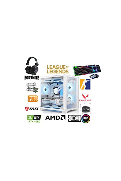 MSI DFS Gaming DS2026W RYZEN 7 5700X-B550M-RTX 4060 8GB-32GB RAM-1TB M.2 SSD-WI FI-OYUNCU BİLGİSAYARI