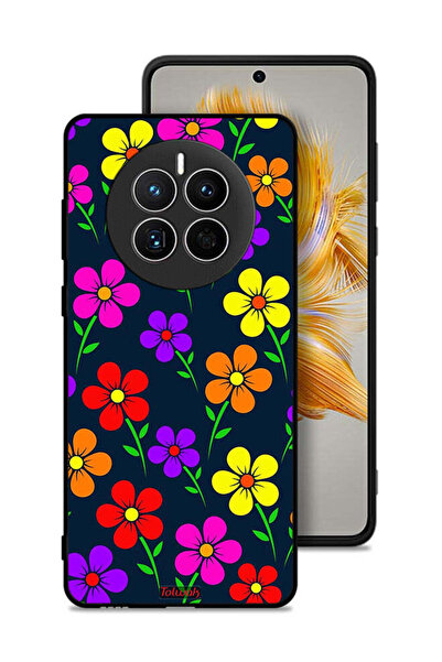 Tolwak غطاء حماية لهاتف هواوي ميت 50 - زهور ملونة