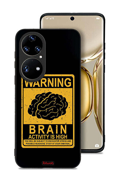 Tolwak غطاء حماية لهاتف Huawei P50 Pro تحذير من ارتفاع نشاط الدماغ