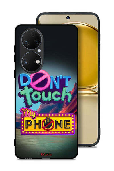 Tolwak Huawei P50E Protective Case Cover Do Not Touch My Phone