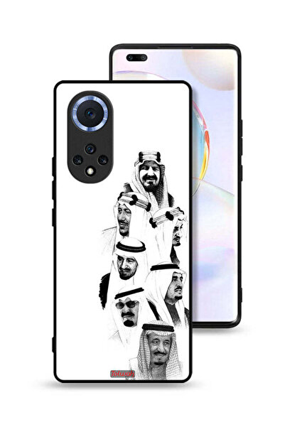 Tolwak غطاء حماية لهاتف Honor 50 Pro، رسم ملوك السعودية، أبيض وأسود
