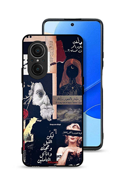 Tolwak غطاء حماية لهاتف هواوي نوفا 9 إس إي بعبارات عربية ووجوه مقطوعة