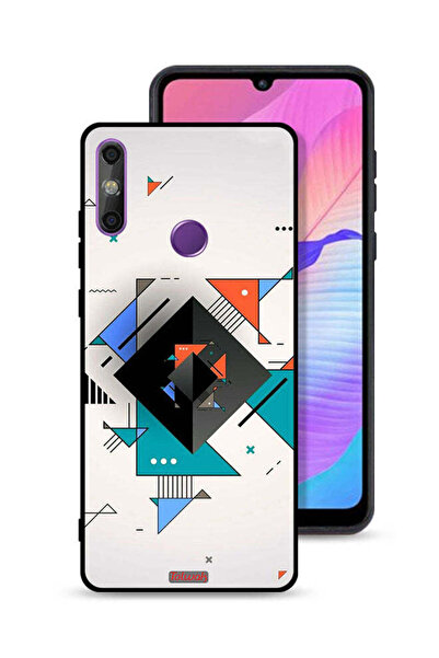 Tolwak غطاء حماية لهاتف هواوي إنجوي 20e بأشكال مربعة ومثلثة ونمط تجريدي