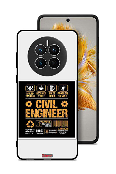 Tolwak غطاء حماية لهاتف هواوي ميت 50 - ملصق مهندس مدني