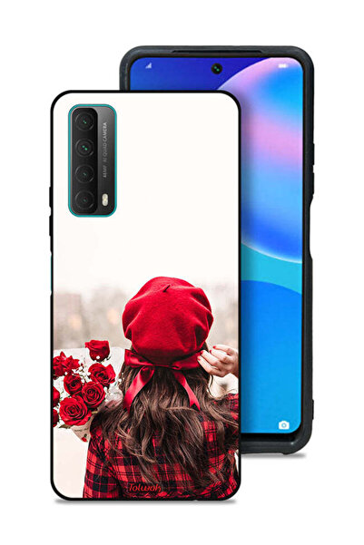 Tolwak غطاء حماية لهاتف هواوي بي سمارت (2021) يحمل زهورًا