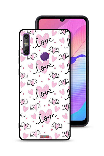 Tolwak غطاء حماية لهاتف هواوي إنجوي 20e بنمط فني بنمط الحب والقلب