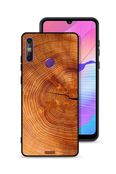 Tolwak Huawei Enjoy 20e Protective Case Cover Crack Wood