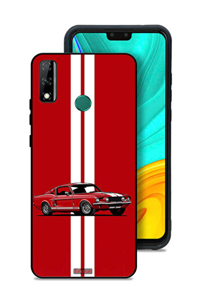 Tolwak Huawei Y8s Protective Case Cover Vintage Car Abstract Art