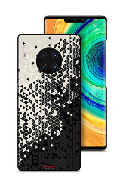 Tolwak غطاء حماية لهاتف هواوي ميت 30 برو بنمط مثلث فني رقمي