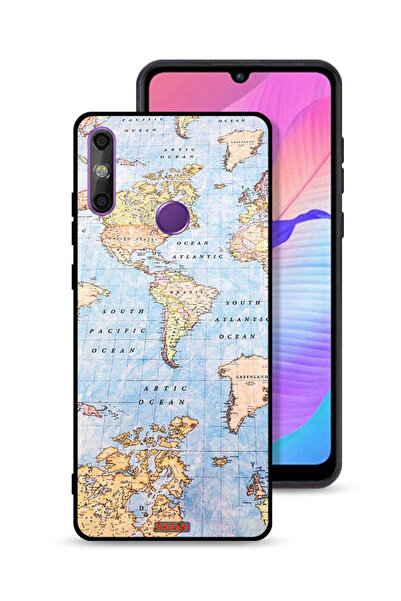 Tolwak غطاء حماية لهاتف هواوي إنجوي 20e بتصميم خريطة العالم