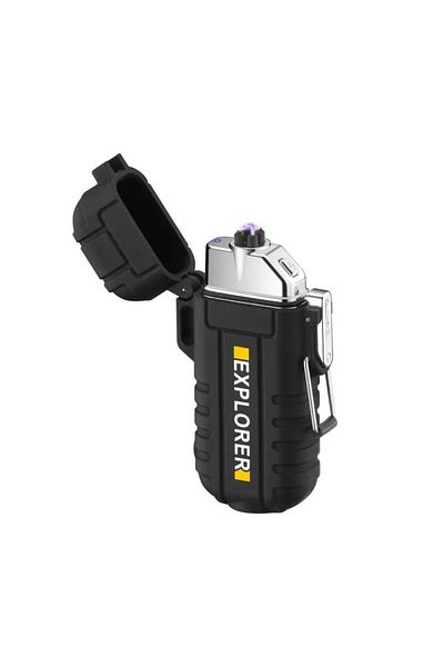 JustZEN Bricheta JustZEN®, Black Z, electronica/electrica, Rezistenta la apa, DUBLU ARC, Fara Gaz, incarcar