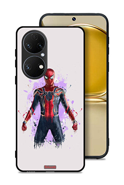 Tolwak غطاء حماية لهاتف Huawei P50E بتصميم العنكبوت الحديدي