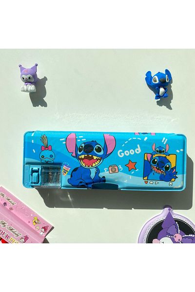 Wisevelya Μπλε Stitch Μολυβοθήκη