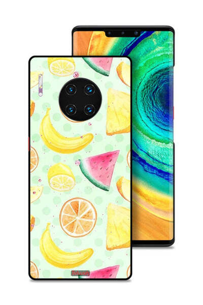 Tolwak غطاء حماية لهاتف هواوي ميت 30 إي برو 5G برسومات فواكه وألوان مائية