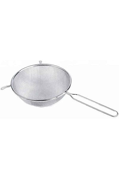 Mena Rise Şirinshop Metal Handle Round Kitchen Strainer, Fine Mesh, 3 Different Sizes (20 cm) 1108107