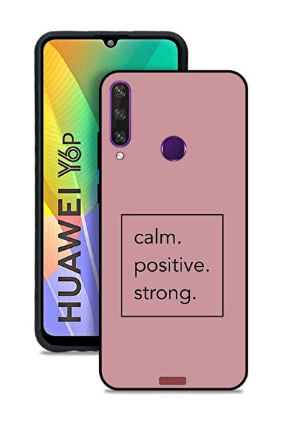 Tolwak Huawei Y6p Protective Case Cover Calm Positive Strong