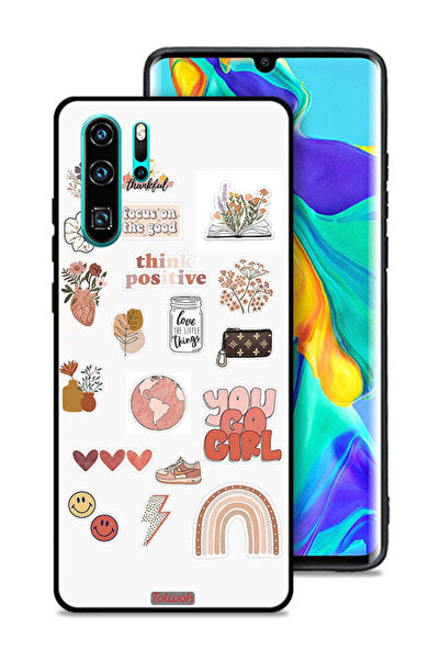 Tolwak غطاء حماية لهاتف هواوي P30 Pro بتصميم فتاة مرحة