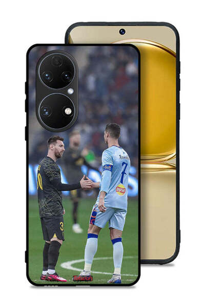 Tolwak غطاء حماية لهاتف هواوي P50 ميسي ورونالدو