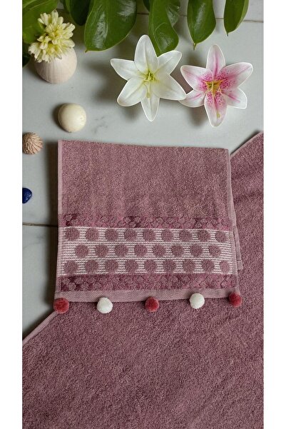 MİLAYS LİFE HOME COLLECTİON Двохшаровий рушник з помпонами для дівчаток