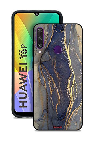 Tolwak غطاء حماية لهاتف هواوي Y6p بنمط رخامي لامع