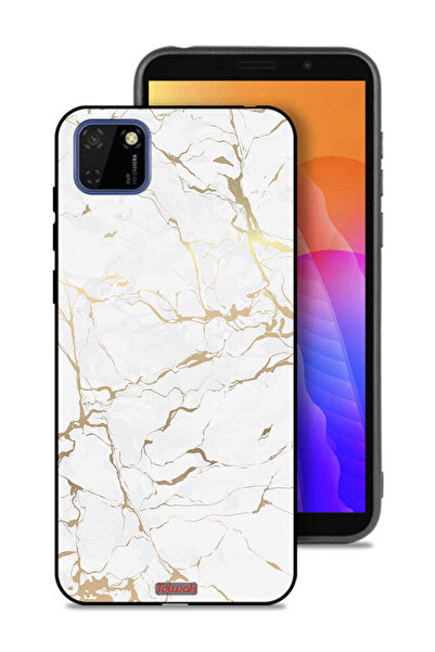 Tolwak غطاء حماية لهاتف هواوي Y5p بنمط رخامي