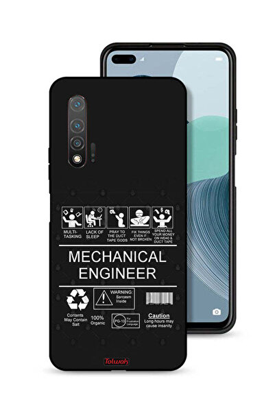 Tolwak غطاء حماية لهاتف هواوي نوفا 6، ملصق مهندس ميكانيكي