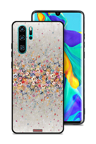 Tolwak غطاء حماية لهاتف هواوي P30 Pro بتصميم زهور صغيرة وفن تجريدي