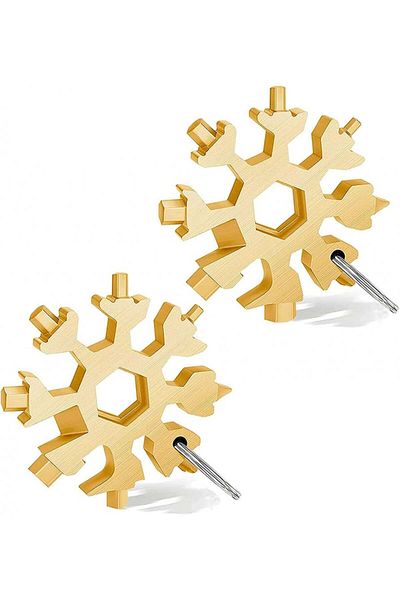 Shengruili Set of 2 Shengruili DIY multi-function tools, stainless steel, gold, 6 x 6 cm