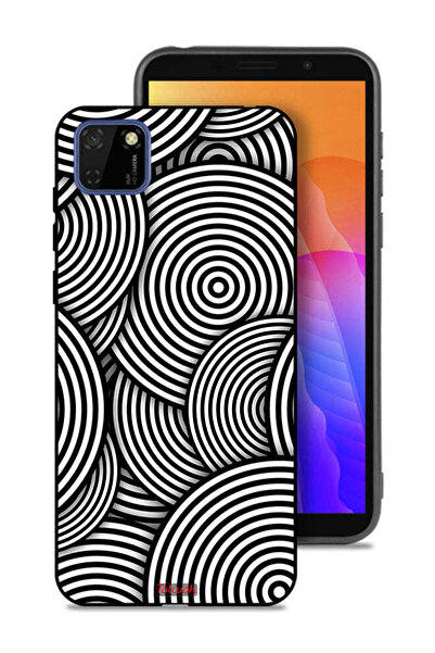 Tolwak غطاء حماية لهاتف هواوي Y5p بنمط دوائر وهمية