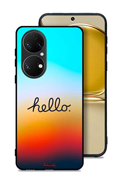 Tolwak Huawei P50 Protective Case Cover Hello