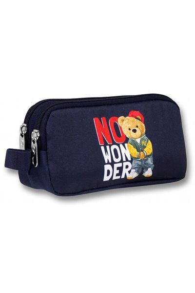 ÜMİT ÇANTA Τσάντα Ümit Navy Blue White Hiphop Teddy Bear Τσάντα μολυβιού - Αγόρι - 5035
