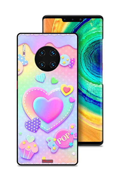 Tolwak غطاء حماية لهاتف هواوي ميت 30 إي برو 5G برسومات قلوب البوب