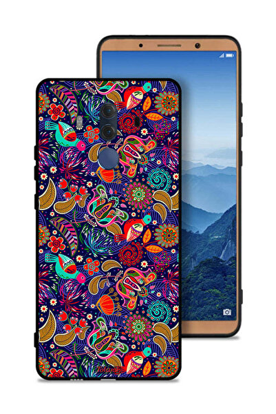 Tolwak غطاء حماية لهاتف هواوي ميت 10 برو بنقشة طيور وأوراق زهور ملونة