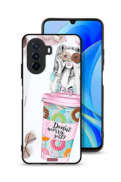 Tolwak غطاء حماية لهاتف هواوي نوفا Y70 - فتاة دونات ووري