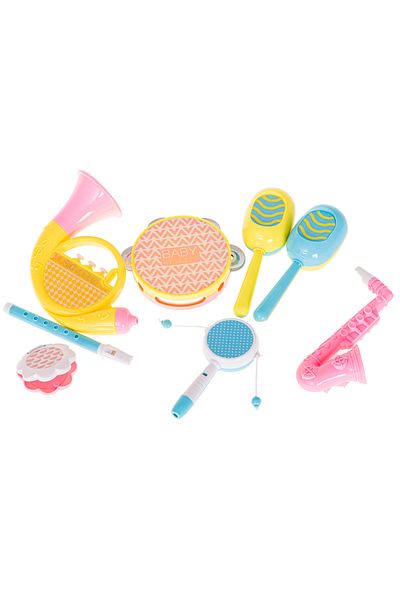 OEM Luka Musical Instrument Set, Cigar, Tambourine, Flute, Trumpet, Multicolor, 18m+