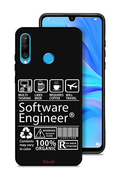 Tolwak غطاء حماية لهاتف هواوي P30 لايت - ملصق مهندس برمجيات