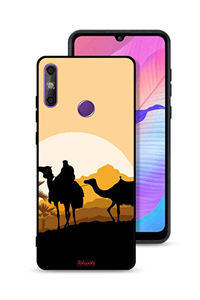 Tolwak غطاء حماية لهاتف هواوي إنجوي 20e برسومات جمال في الصحراء