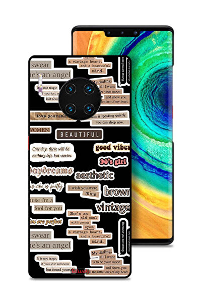 Tolwak غطاء حماية لهاتف هواوي ميت 30 برو مع ملصقات اقتباسات جميلة