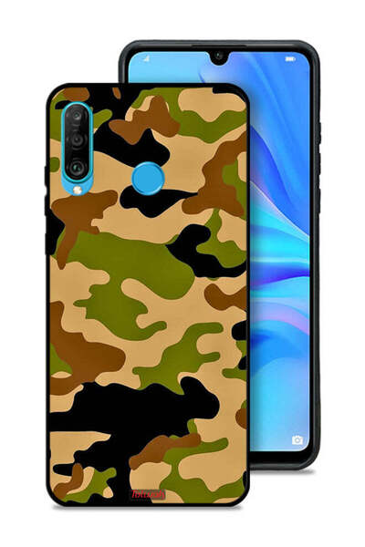 Tolwak غطاء حماية لهاتف هواوي P30 لايت بنمط رقمي تجريدي مموه