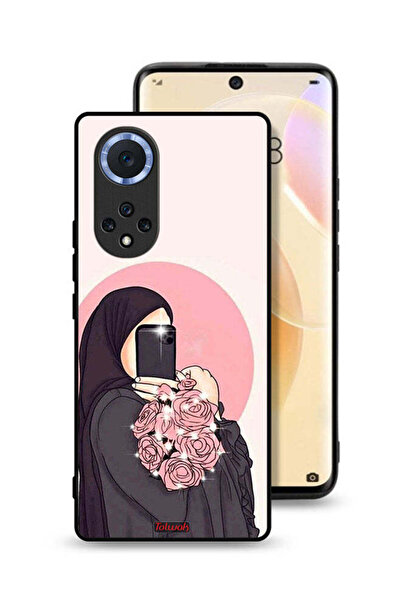 Tolwak غطاء حماية لهاتف هواوي نوفا 9 بتصميم فن التقاط صور سيلفي مع حمل الزهور