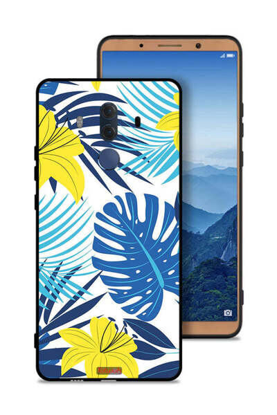 Tolwak غطاء حماية لهاتف هواوي ميت 10 برو بتصميم ريش وزهور