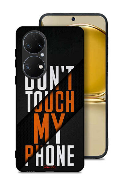 Tolwak Huawei P50E Protective Case Cover Do Not Touch My Phone