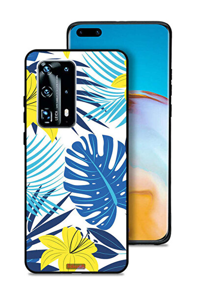 Tolwak غطاء حماية لهاتف هواوي بي 40 برو بلس 5G برسومات ريش وزهور