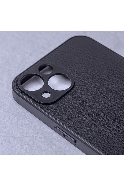 OEM Husa Spate Black Leather Pentru Protectie Samsung Galaxy A14 4g / A14 5g, Din Tpu, Neagra