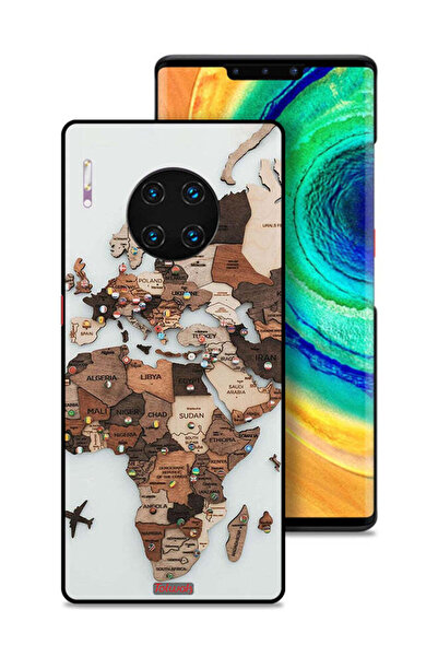 Tolwak غطاء حماية لهاتف هواوي ميت 30 إي برو 5G بتصميم خريطة العالم