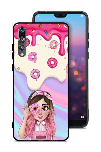 Tolwak غطاء حماية لهاتف هواوي P20 Pro يحمل صورة دونات