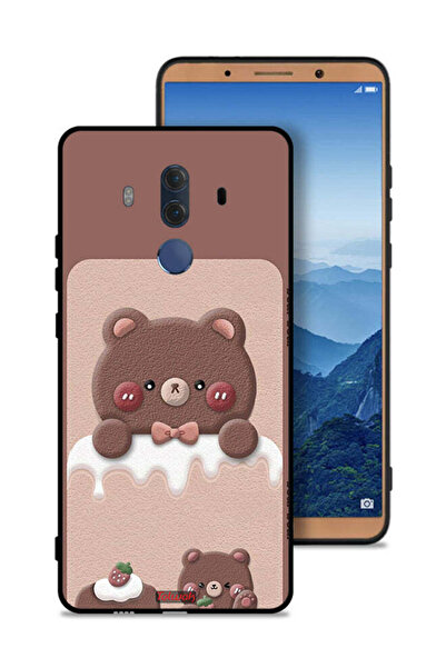 Tolwak غطاء حماية لهاتف هواوي ميت 10 برو بتصميم دب الفراولة